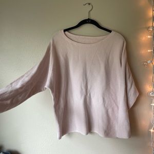 Light pink ribbed sweater!